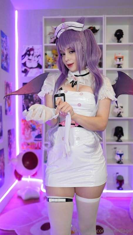 Just filmed the HOTTEST nurse keqing video💦 wanna see me pla..