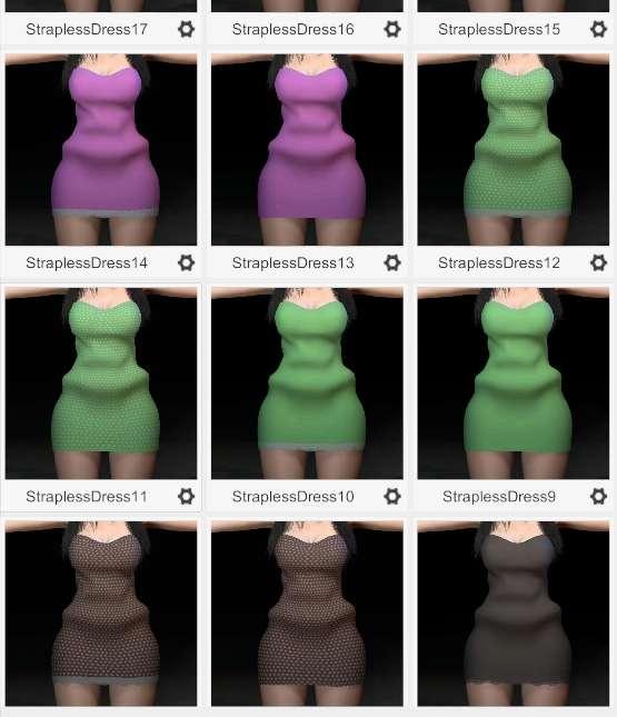 Clothing-StraplessDress