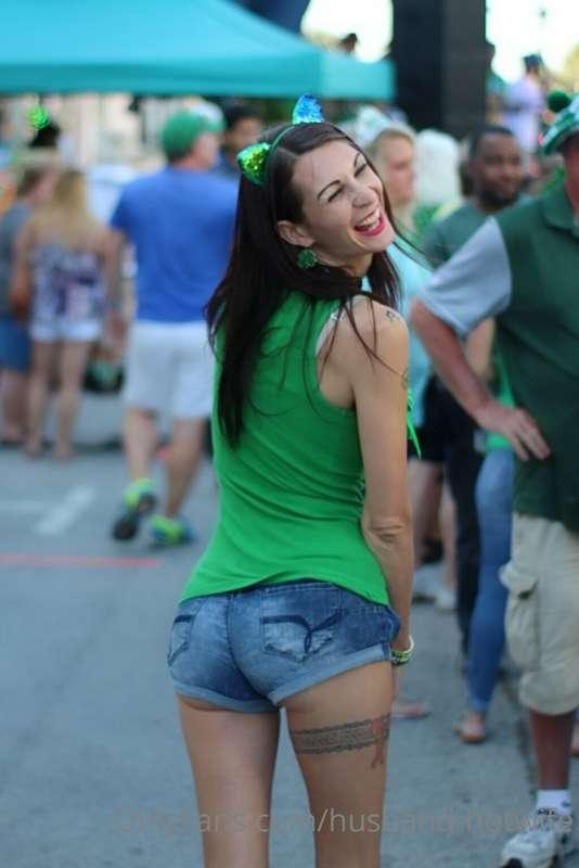 Happy Saint Patrick's Day!!!  Enjoy my wife in green!