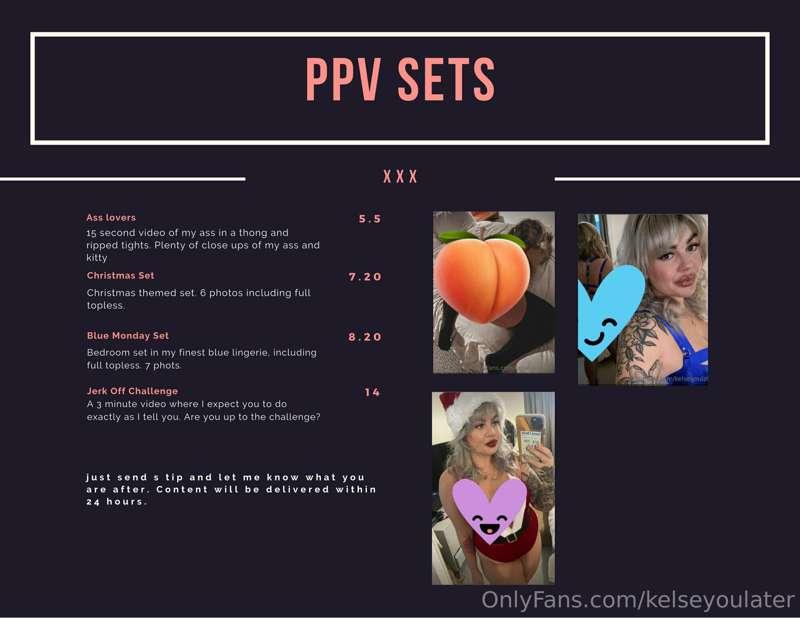 Interested in my PPV sets? Check them out here. Just send ov..