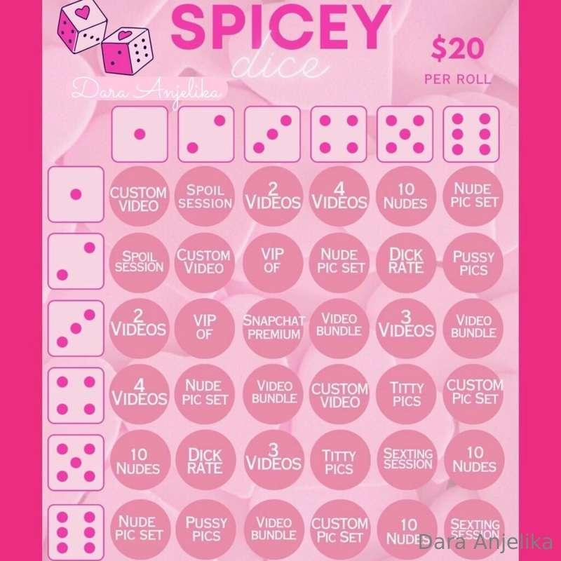 # Test Your Luck 🎲
ROLL THE DICE TO WIN 💗
$20 = 1 Roll
Every..