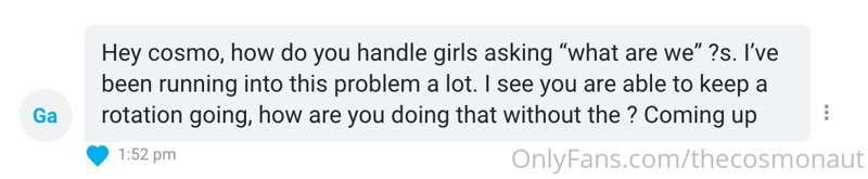 Dating Advice | **"Keeping a Rotation &. What are we?"**

Wh..