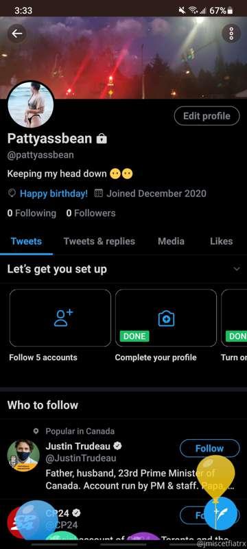 Add my new Twitter account! :)