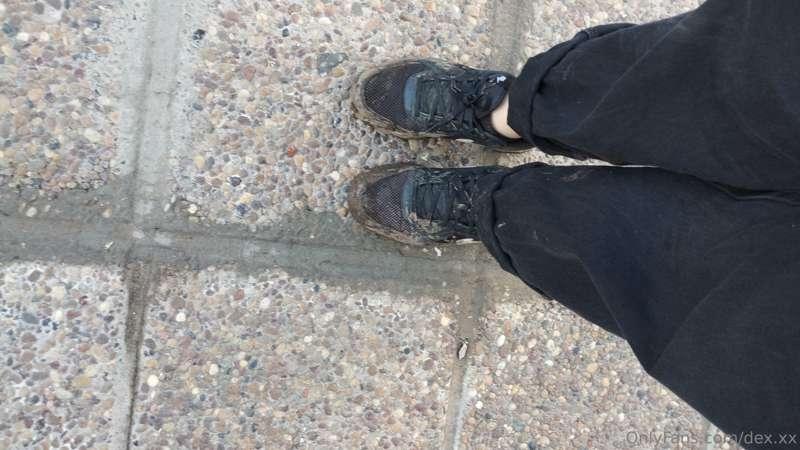 I went to a music festival the other day and got my shoes al..