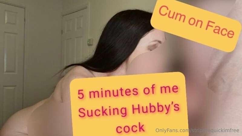 Watch me suck and lick this cock like my life depended on it..