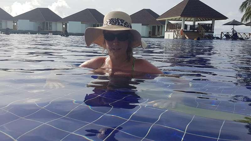 Just chilling in the swimming pool