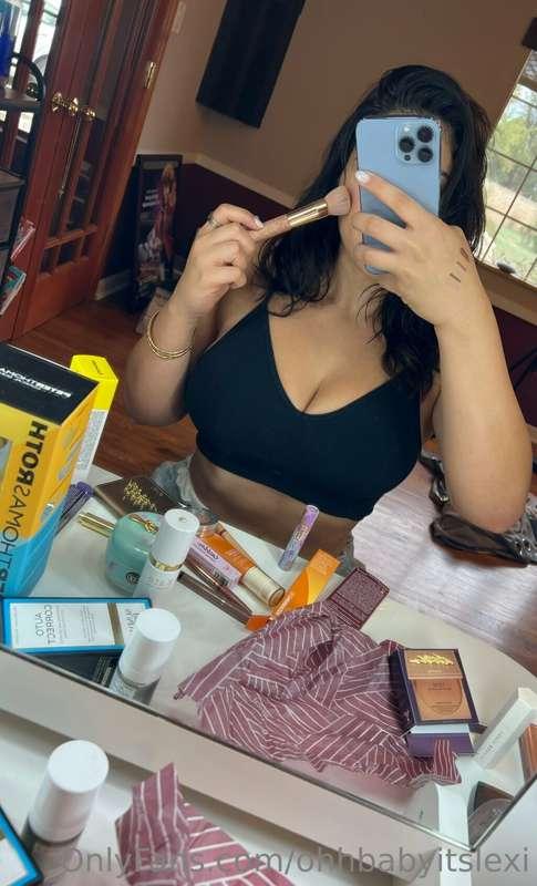 Playing with some makeup before I go out for brunch with my ..