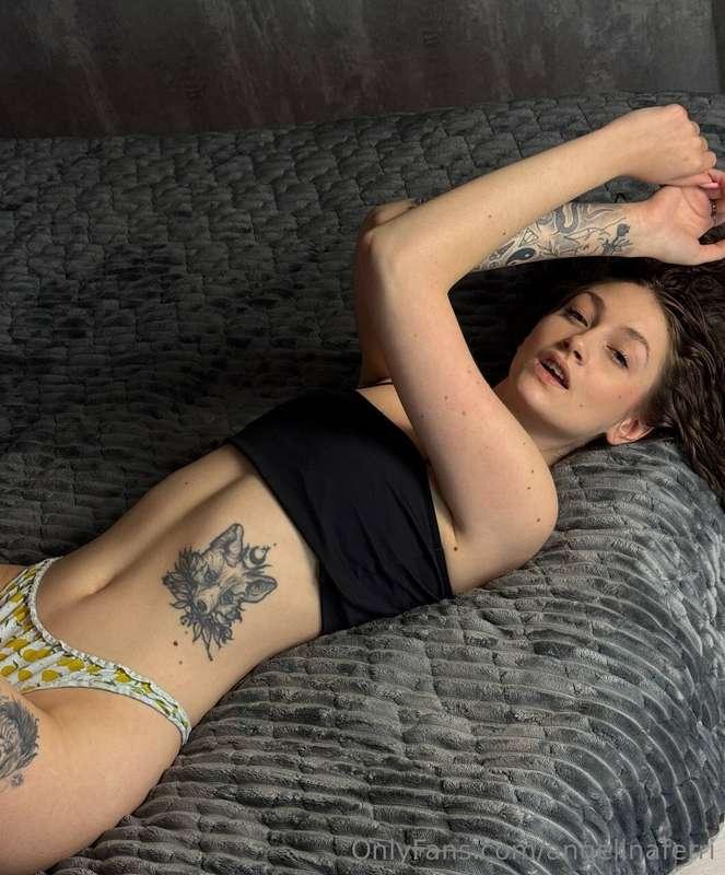 Lying here thinking… are you ready to get closer? 😏💖
