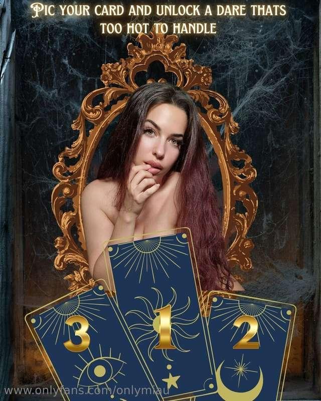 Do you dare… or are you scared? 😈tip 10$ to play and choose ..
