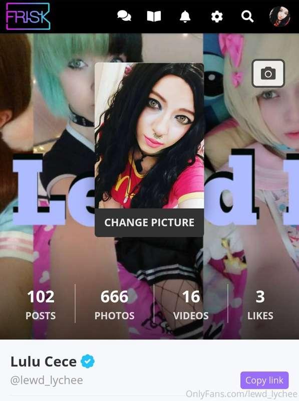 My frisk account is all set up and I'm adding content too it..