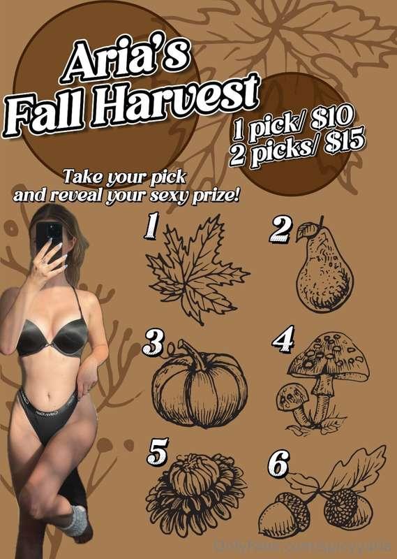 Pick a number babe and let's see what prize you win!!I can't..