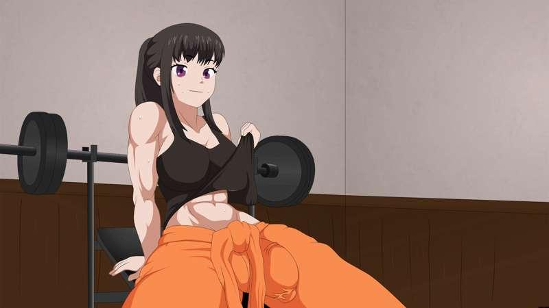 Maki exercising.  Fire Force Hentai. coming soon