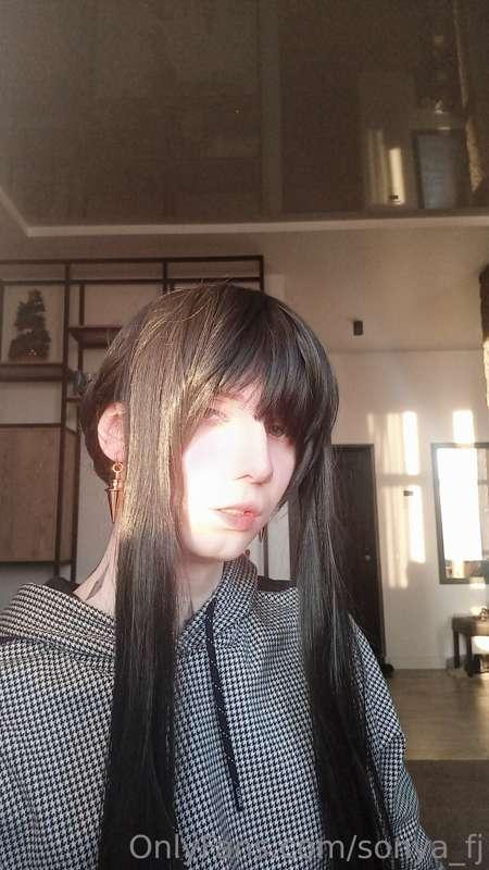 finally i did my wig. now i can do a photoset of a new cospl..