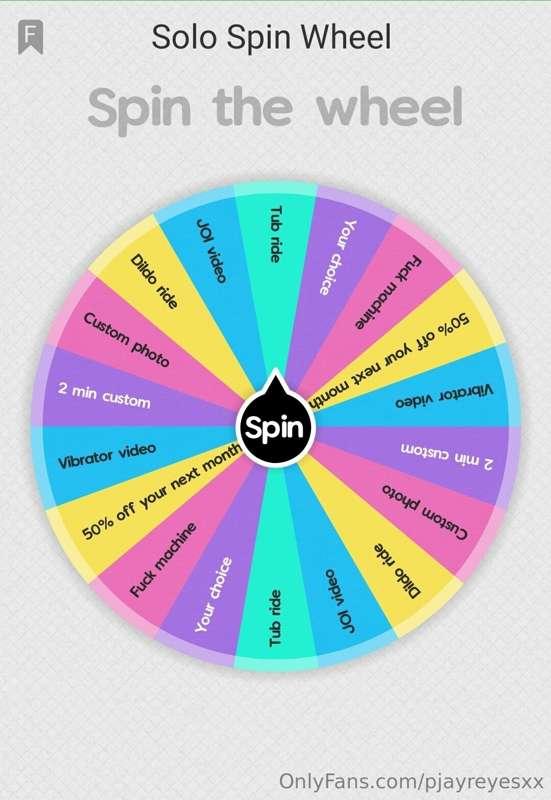 🆕️SPIN THE WHEEL🆕️
Tip $10 under this post or in messages an..