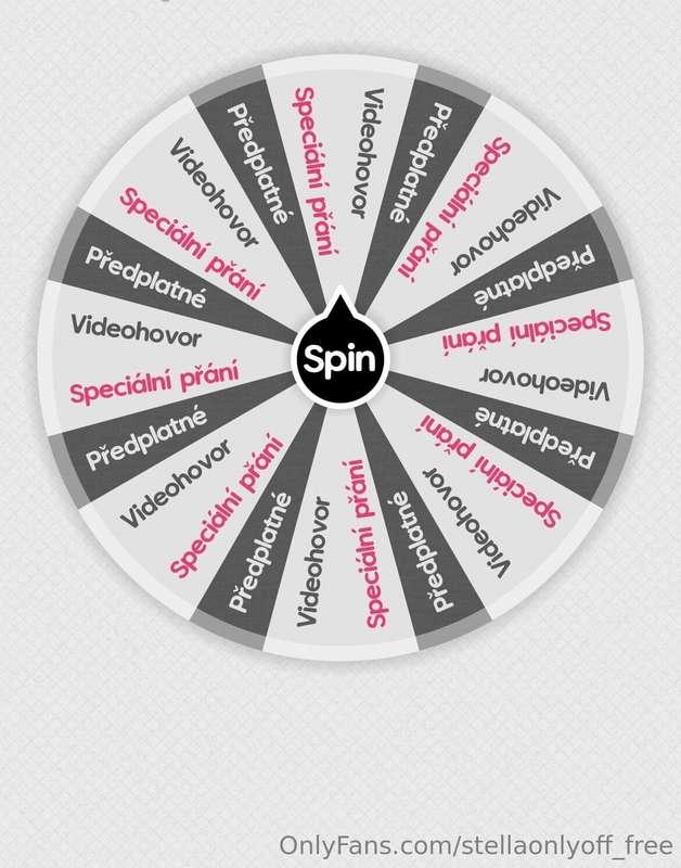 ♥ Spin the golden wheel ♥ 1 spin 10$ 2 spiny 15$ Roztoč zlat..