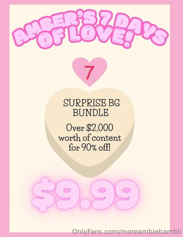 💌 Amber's 7 Days of Love Day 7!! 💌Tip $9.99 for a SURPRISE B..