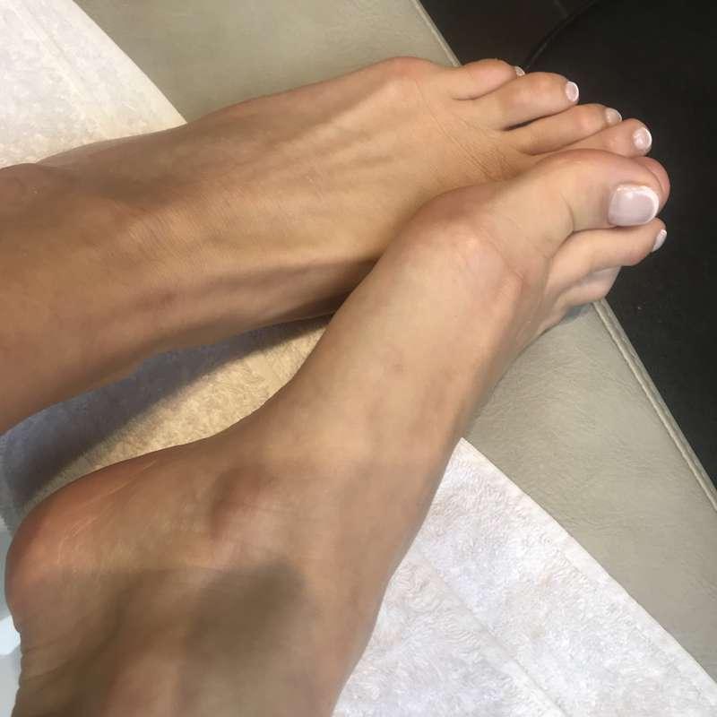 Pedicure. French. Who wants to see these tootsies in action?..