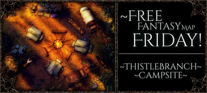 {Free Fantasy Map Friday: ThistleBranch Campsite}