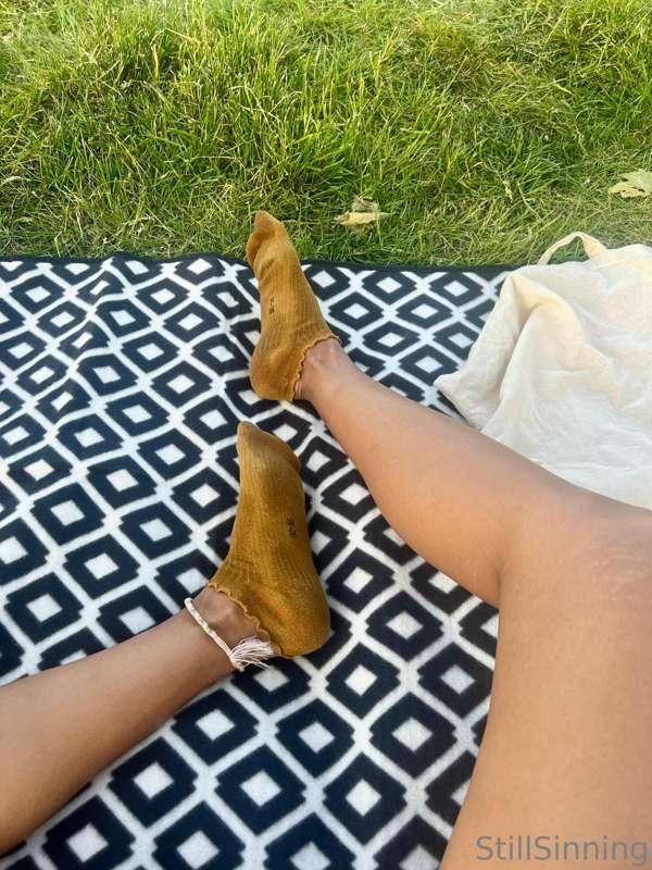 I was playing in the park and my socks got soo sweaty 🤤😌