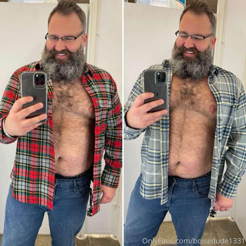 Which shirt makes me look naughty and nice?😉😈🎄