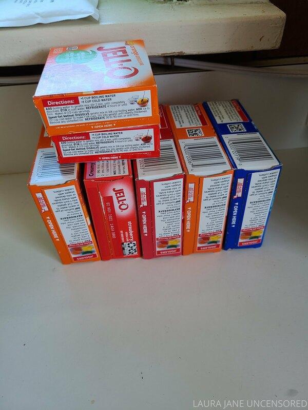 Guess how many jello shots I made for tonight! Whoever is cl..