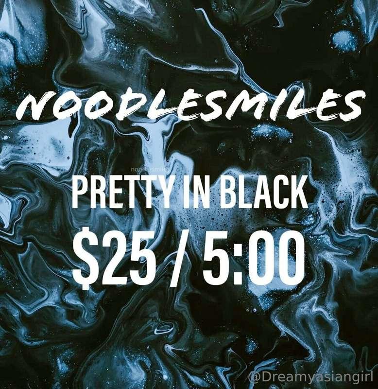 NEW Video✨
Pretty in Black🖤
$25/5 Min

I love teasing you in..
