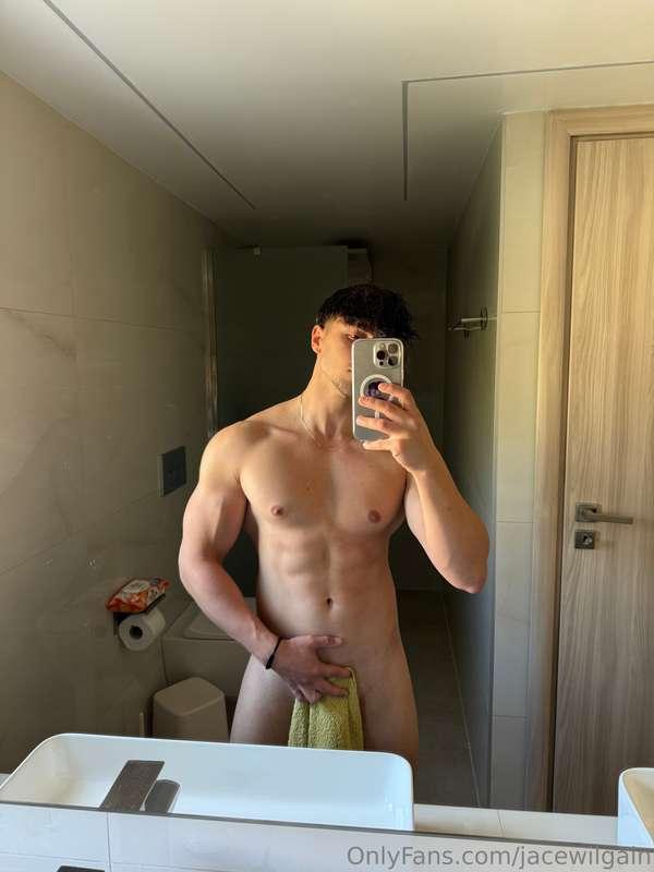 Just got out from shower but something is hard down there😈