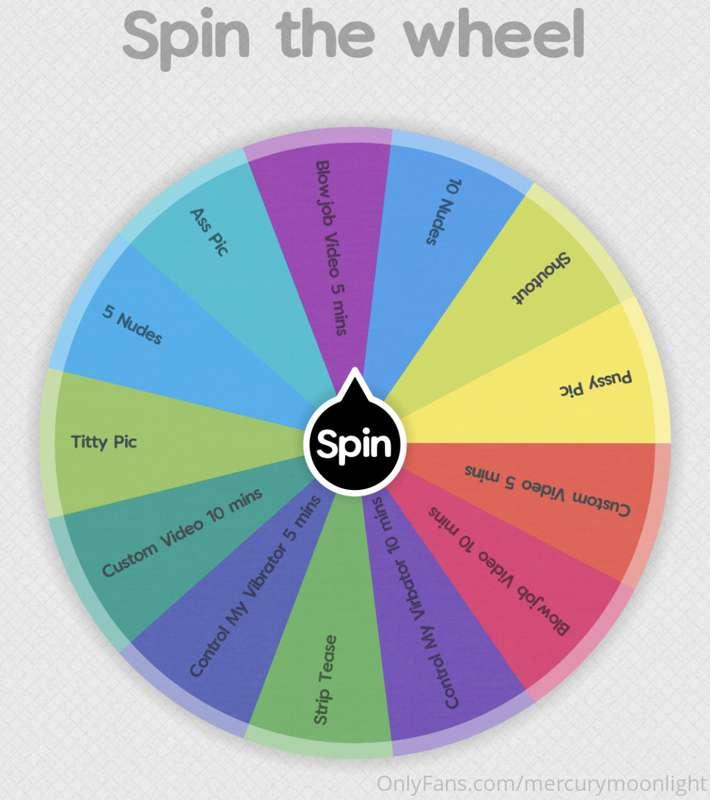 Spin Sunday - $5 a spin. Come win a prize. 😘