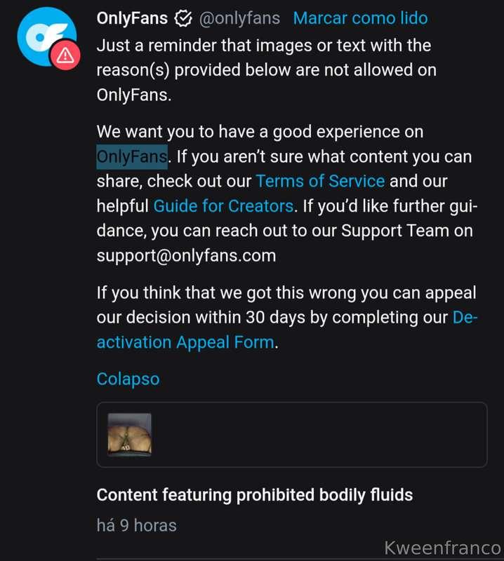 Unfortunately onlyfans is taking down my post...I believe my..