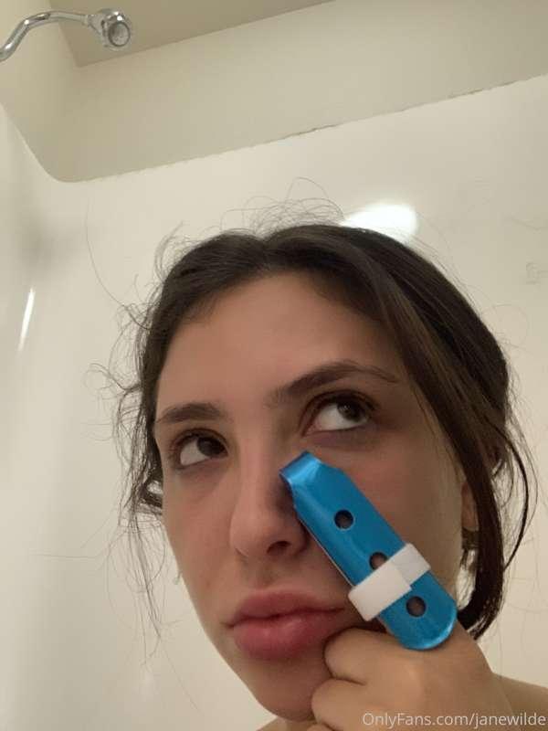 that time i broke my finger and couldn't stick it anywhere f..