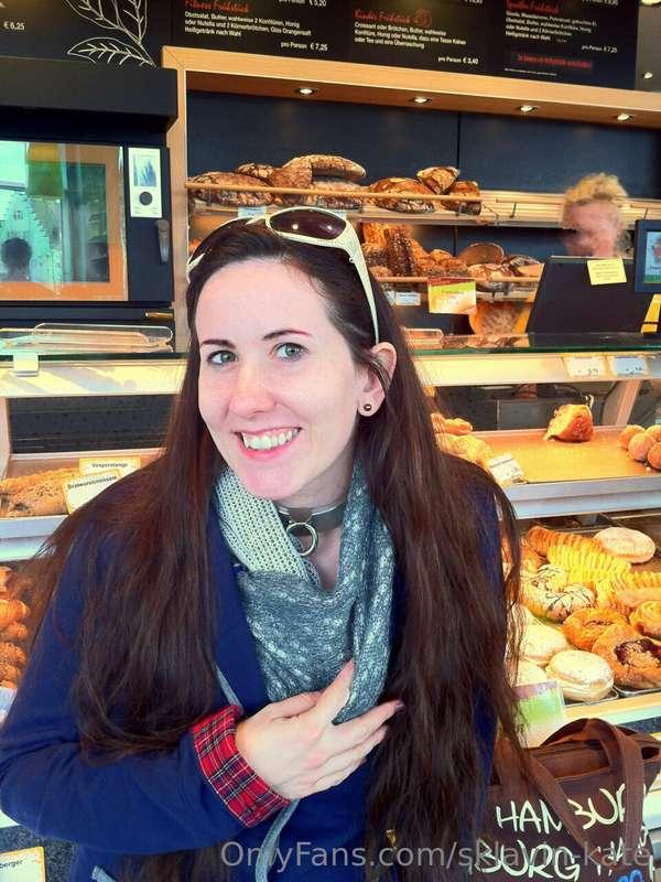 ...in the bakery... public... :-)  Kisses