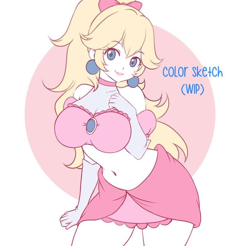 PrincessPeach ～Color Skecth (WIP)
