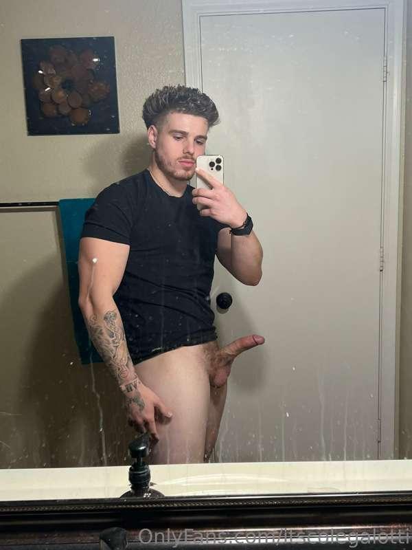 I need to clean my mirror but I also need my balls drained, ..