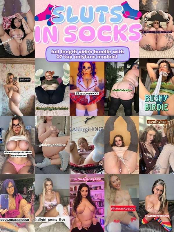 🎀🧦SLUTS WITH SOCKS🧦🎀 17 HORNY SLUTS WANT TO FUCK THEIR PRETY..