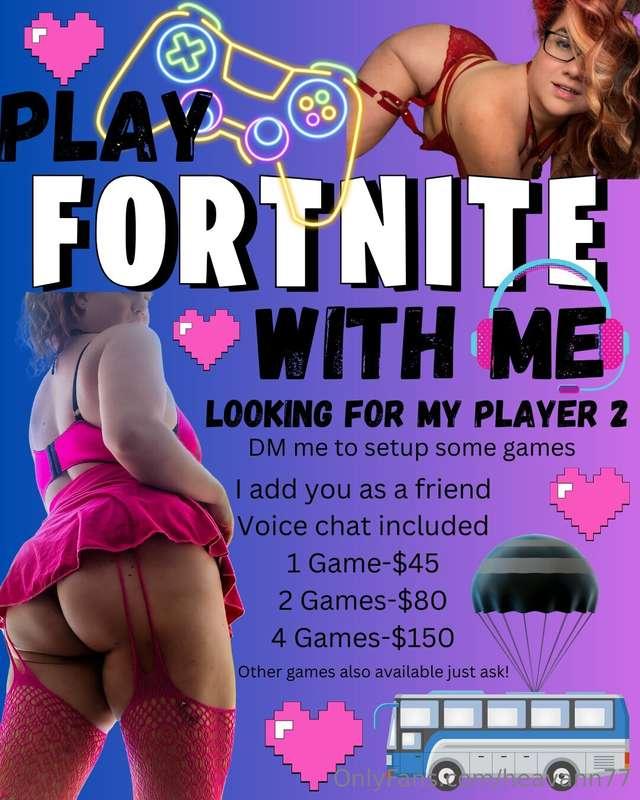 DM me and let's play!! Don't worry, I will carry ya! 😘