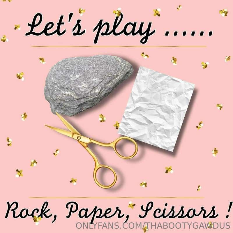 Rock 🪨 Paper 📄  Scissors ✂️

❤️❤️ **Tip $10 & Pick one 1️⃣ I..
