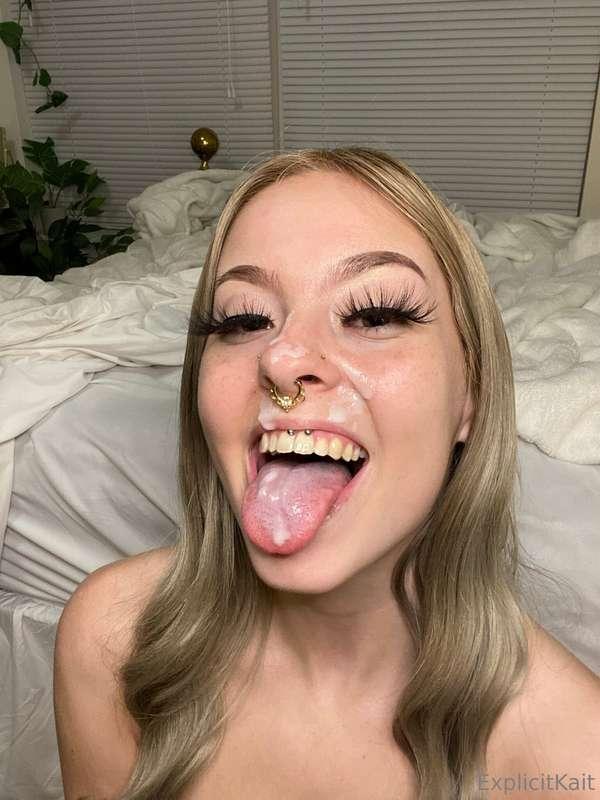 cum all over my face 💦 