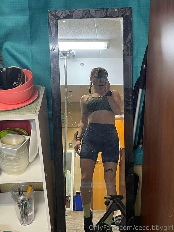 just got done biking💦 nice and sweaty