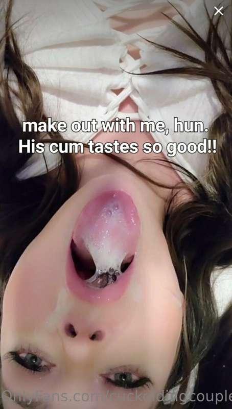 make out with me, hun. 
His cum tastes so good!!