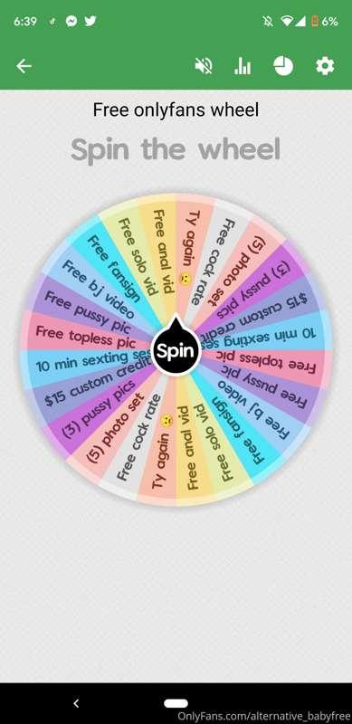 New updated wheel for my birthday! New choices, and lots mor..