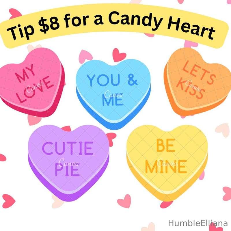 Here’s you chance baby, treat me to my favorite valentine gi..