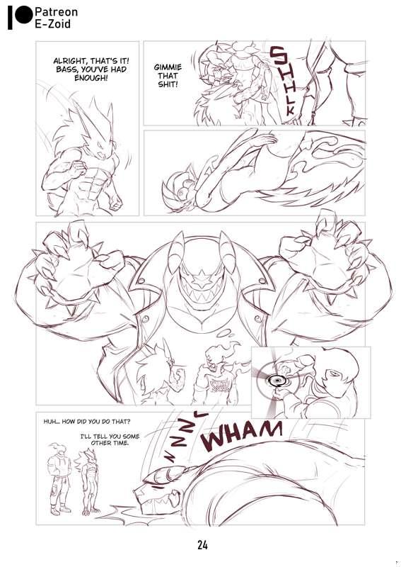 Team Grit: BASS IN HEAT - Page 24 (WiP Sketch)