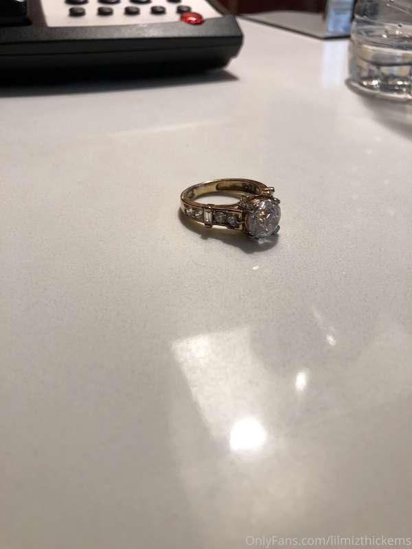The ring comes off when wifey is away to play