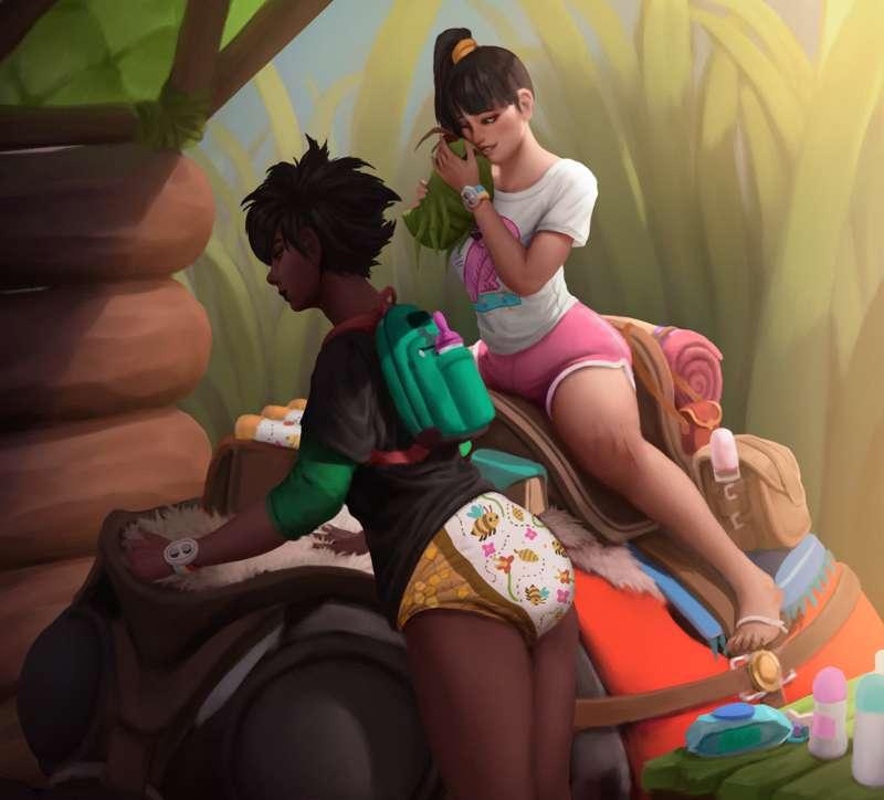 Willow and Hoops from grounded :3
