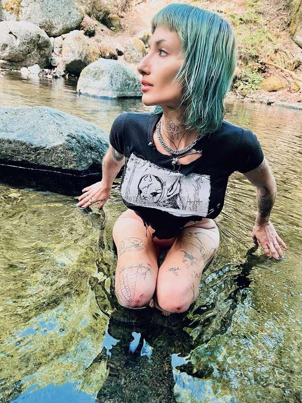 @ the Fairy ponds wearing my FIEND dark fairy shirt.