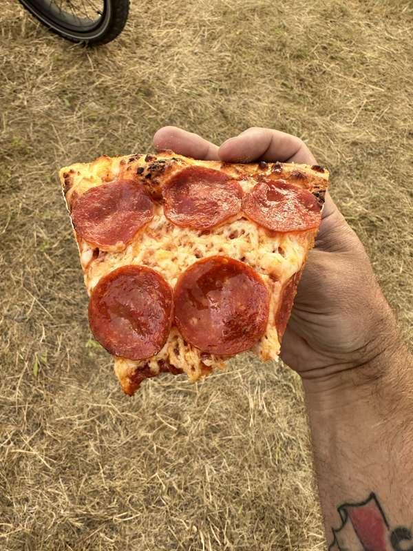 Dominos delivers right to your camp site!!! 