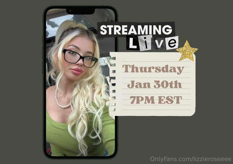 Heyyyy 🥰 it's Thursday and I'll be going LIVE tonight as usu..