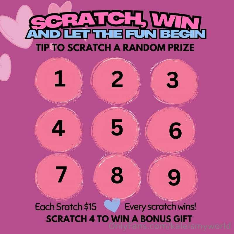 Feeling lucky?Scratch off a spot and let me reveal your rewa..