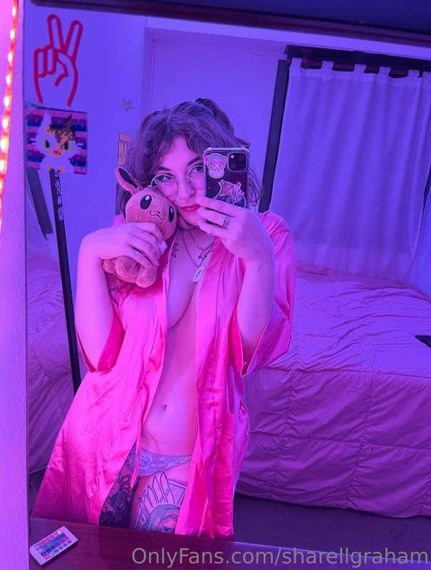 I’m going crazy without you here to touch me, so I have to t..