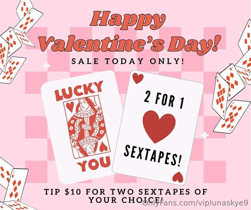 # ❤️🩷 Valentine's Day Special ❤️🩷 

*TWO SEXTAPES FOR ONLY $..